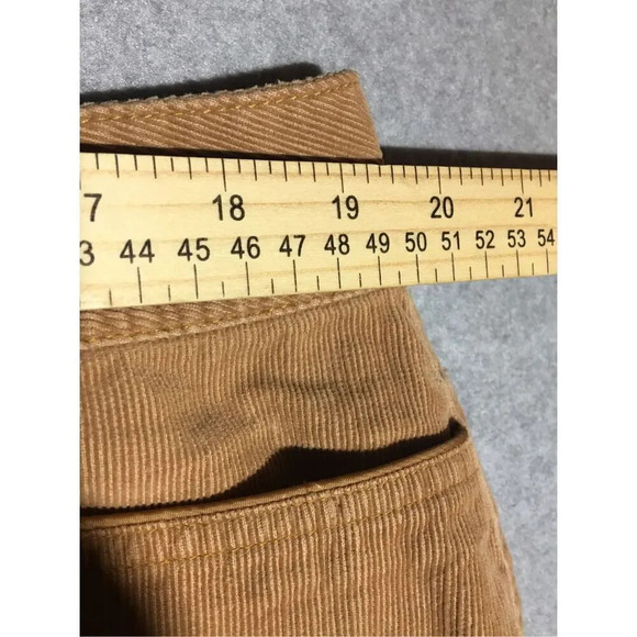 Womens Cato Corduroy Pants Bootleg Brown Casual Neutral Y2K 2000s Cottage Core - Picture 2 of 6